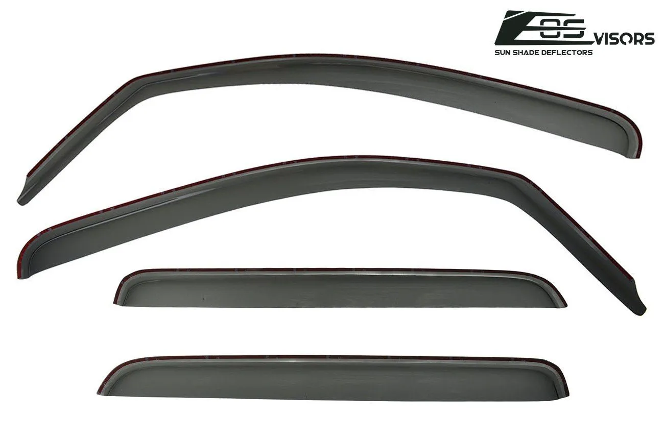 2007-21 Toyota Tundra Crew Cab Window Visors Wind Deflectors Rain Guards