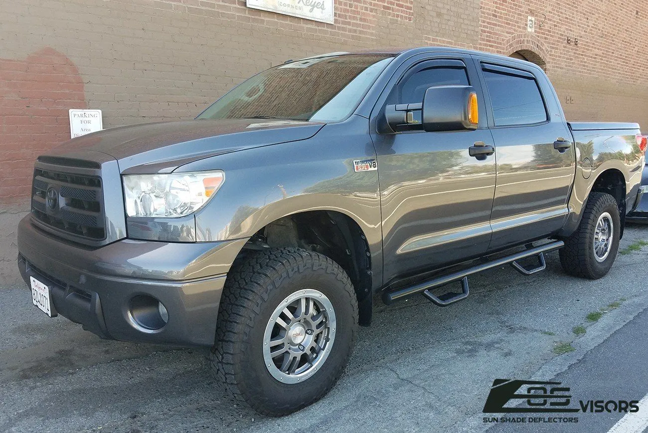 2007-21 Toyota Tundra Crew Cab Window Visors Wind Deflectors Rain Guards