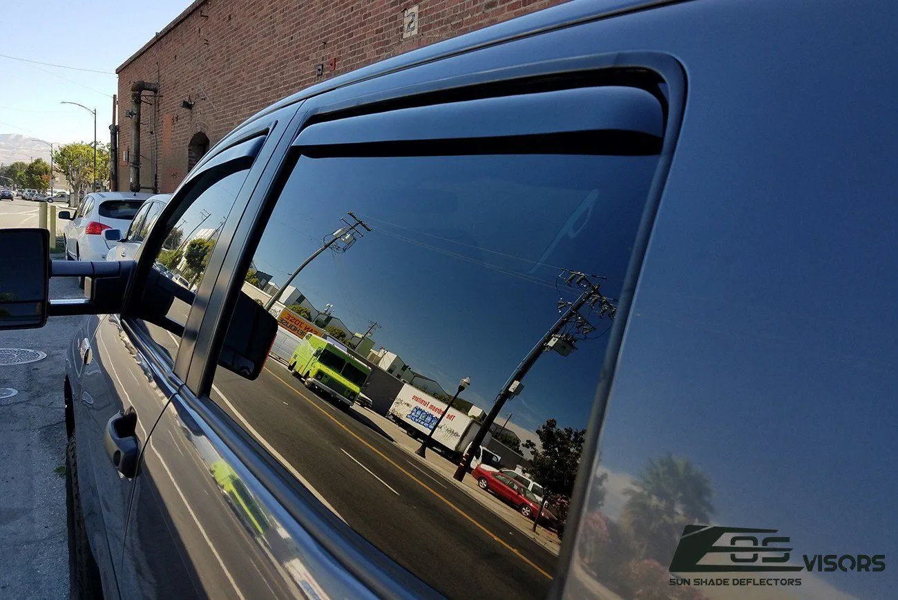 2007-21 Toyota Tundra Crew Cab Window Visors Wind Deflectors Rain Guards