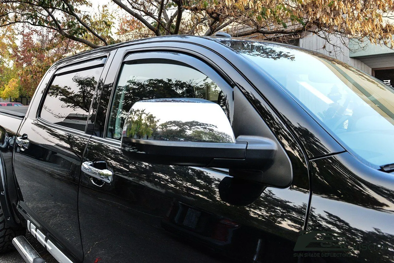 2007-21 Toyota Tundra Crew Cab Window Visors Wind Deflectors Rain Guards