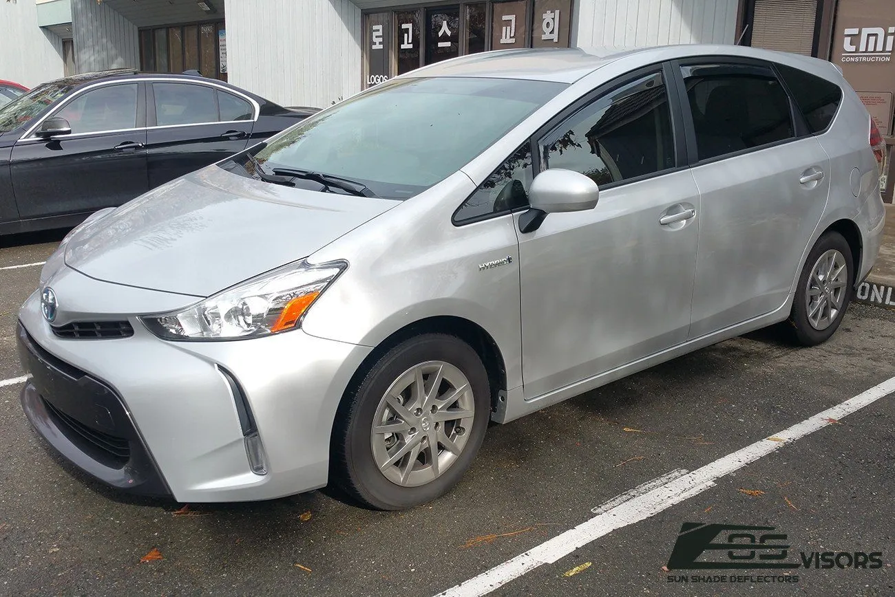 2011-18 Toyota Prius V Window Visors Wind Deflectors Rain Guards Vents