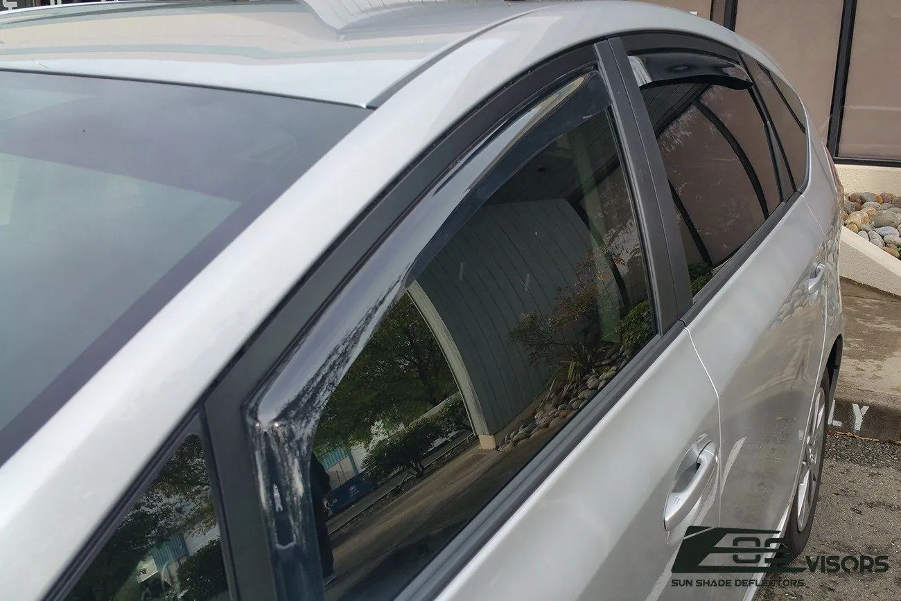 2011-18 Toyota Prius V Window Visors Wind Deflectors Rain Guards Vents