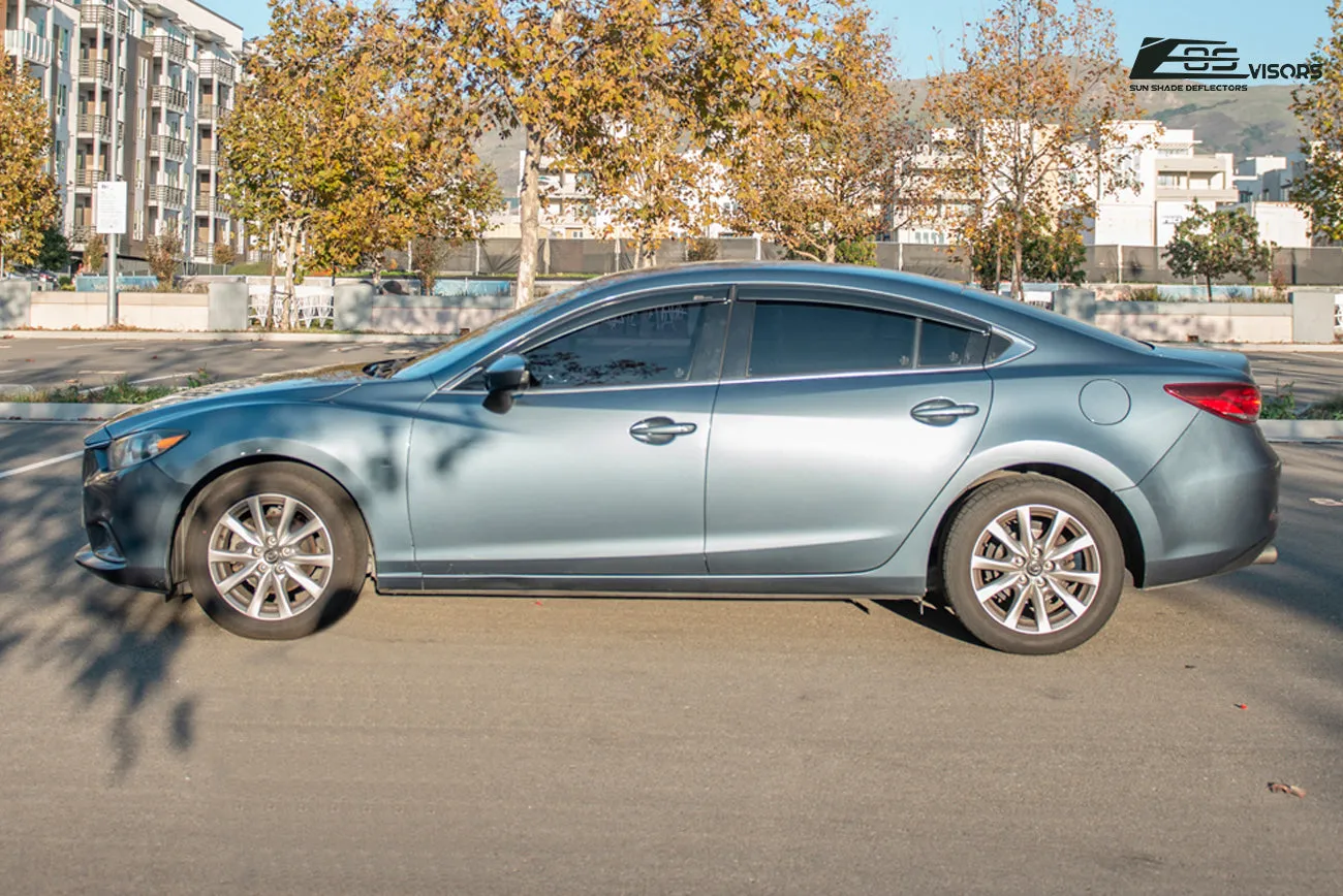 2014-18 Mazda 6 Window Visors Wind Deflectors Rain Guards Vents