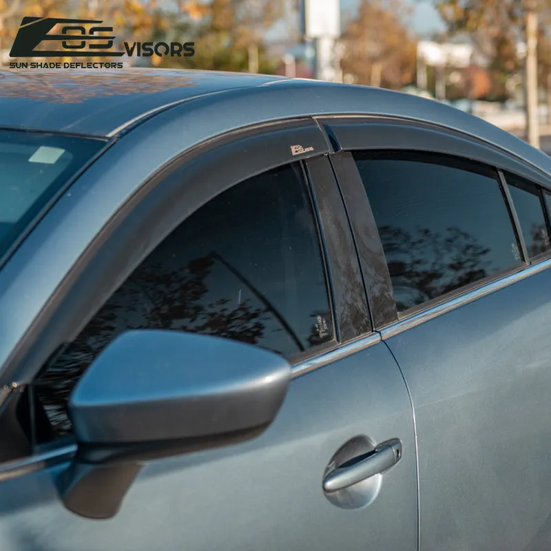 2014-18 Mazda 6 Window Visors Wind Deflectors Rain Guards Vents