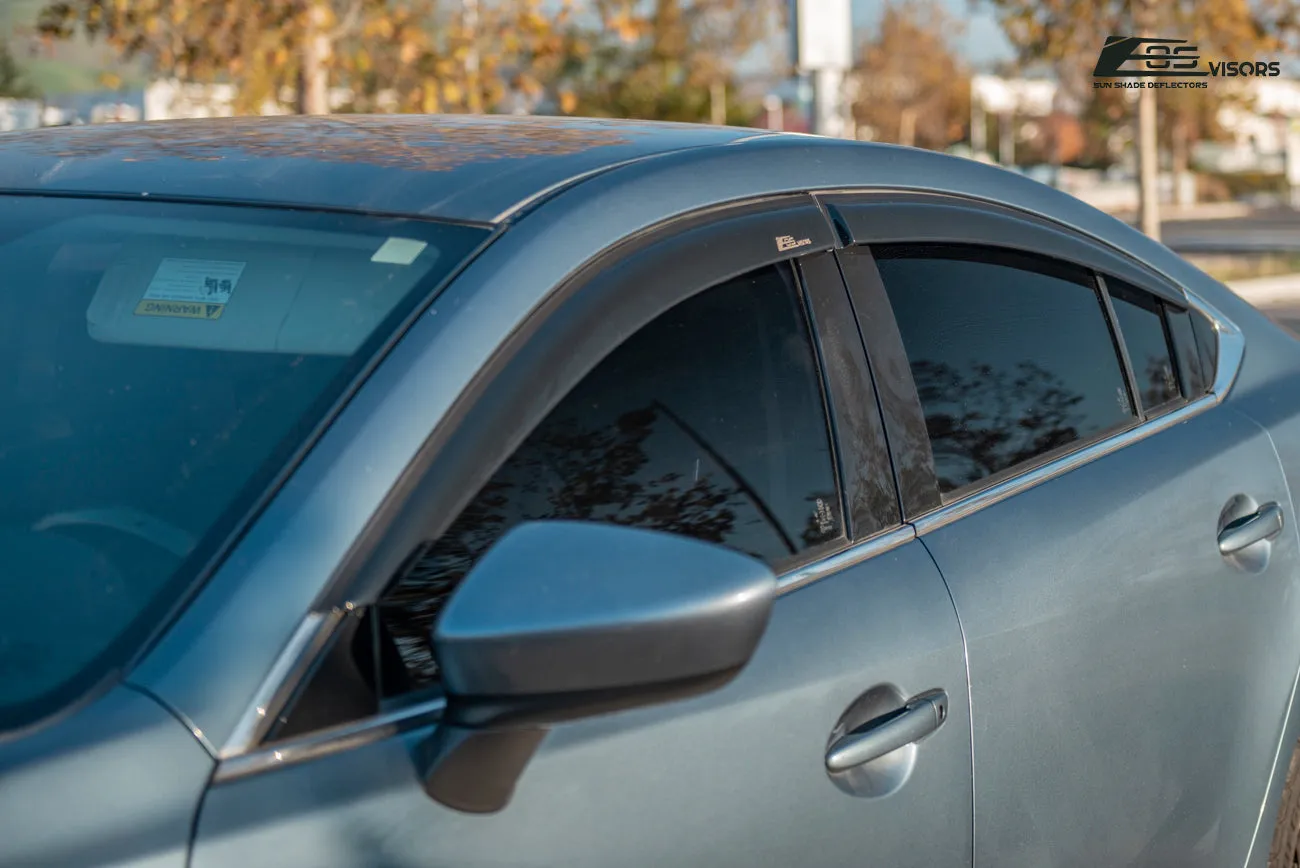 2014-18 Mazda 6 Window Visors Wind Deflectors Rain Guards Vents