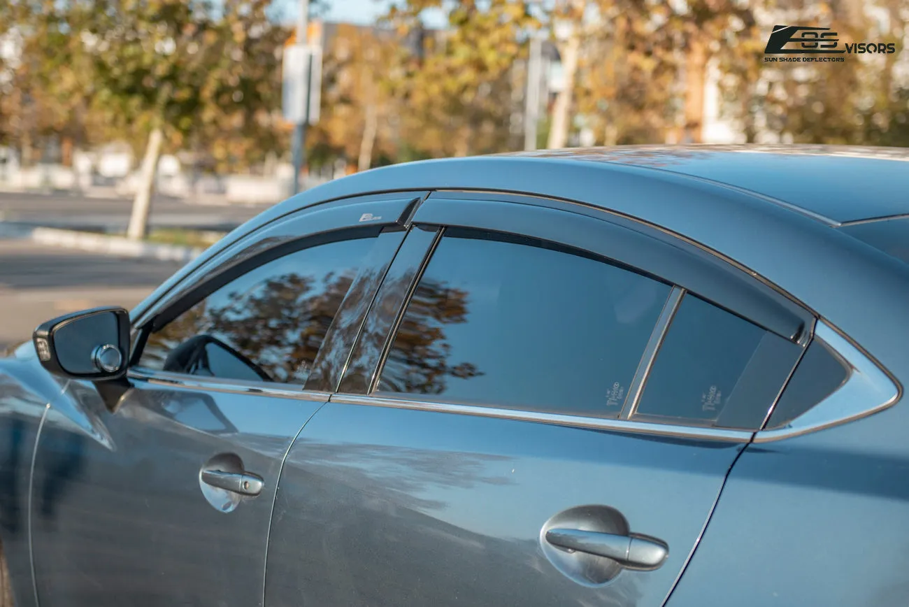 2014-18 Mazda 6 Window Visors Wind Deflectors Rain Guards Vents
