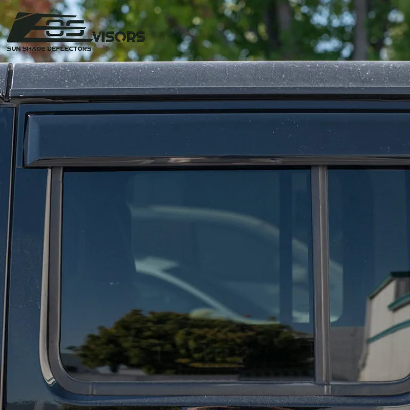 2018-Up Jeep Wrangler JLU 4Dr Window Visors Wind Deflectors