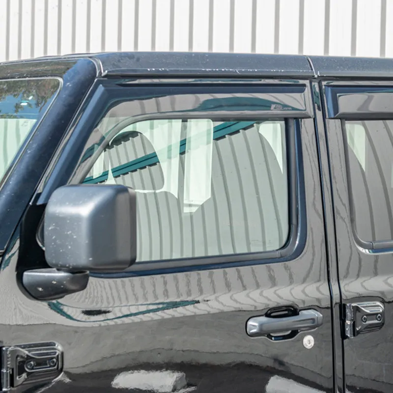 2018-Up Jeep Wrangler JLU 4Dr Window Visors Wind Deflectors