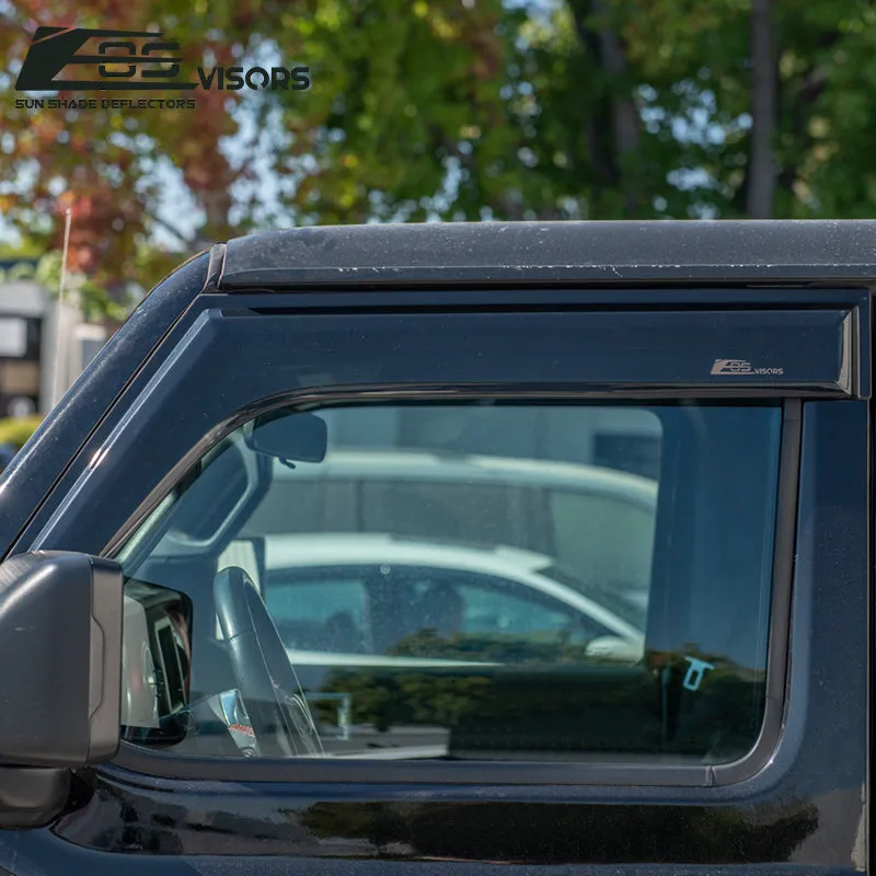 2018-Up Jeep Wrangler JLU 4Dr Window Visors Wind Deflectors