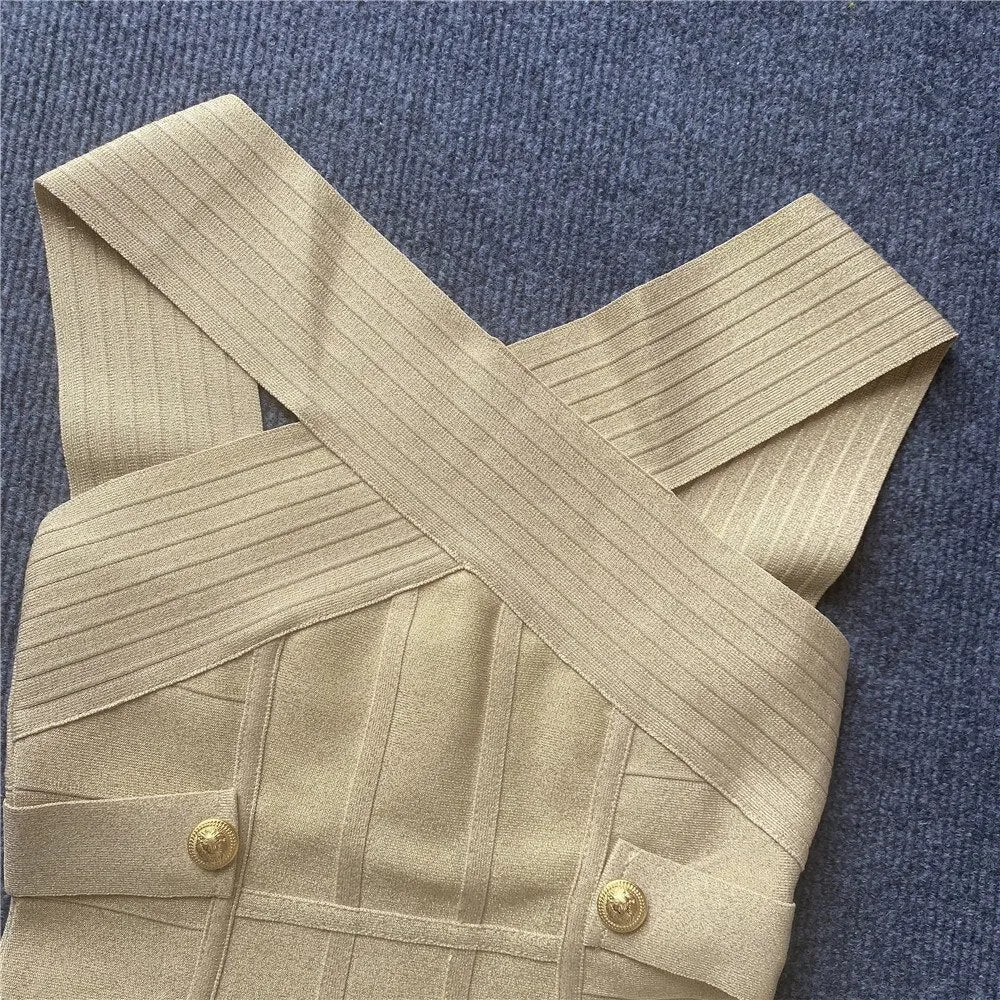 2023 summer classy elegant chest wrap bandage long dress party dress evening dress birthday dress