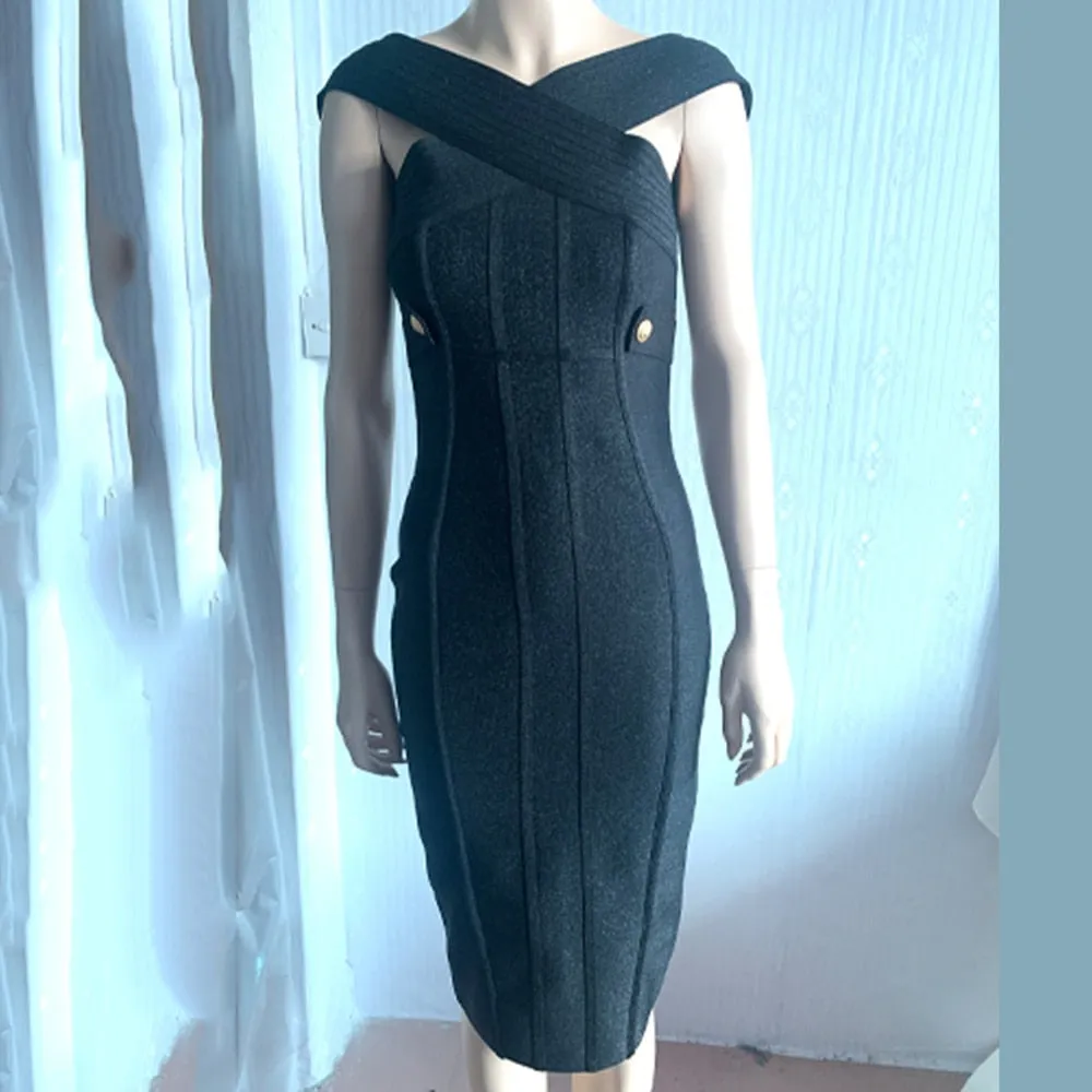 2023 summer classy elegant chest wrap bandage long dress party dress evening dress birthday dress