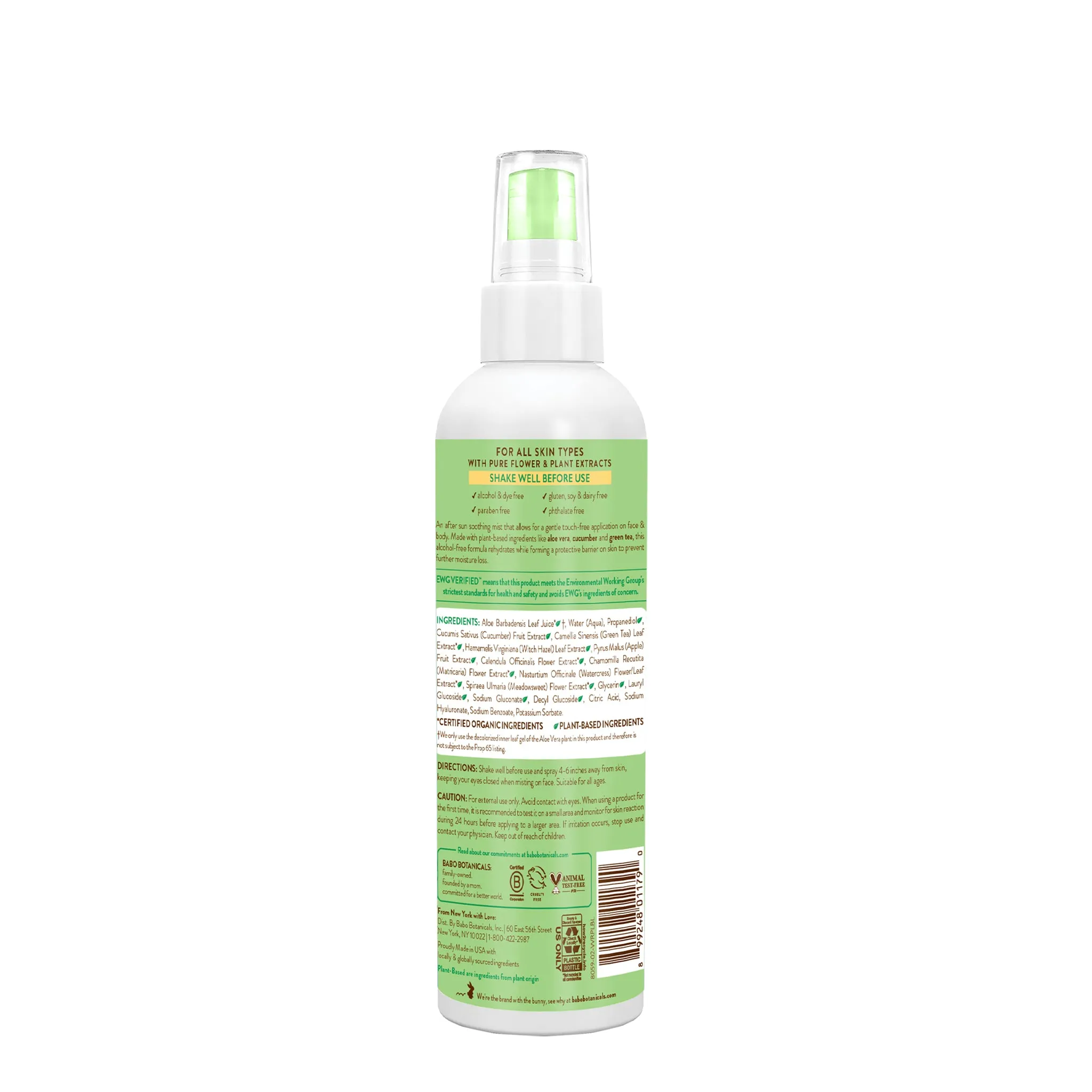 After Sun Aloe Vera & Cucumber Soothing Mist