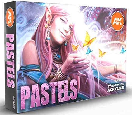 AK Interactive AKI 11607 Pastels Acrylic Paints Set (6)