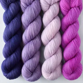 Balloon Animals, Dark Pleiades, Pleione, Purple Urchin - Yummy 2-Ply Quartet