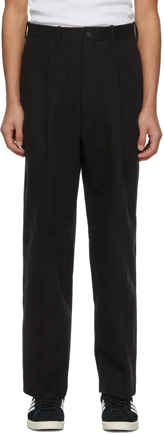 Connor McKnight Black Brushed Canvas Trousers