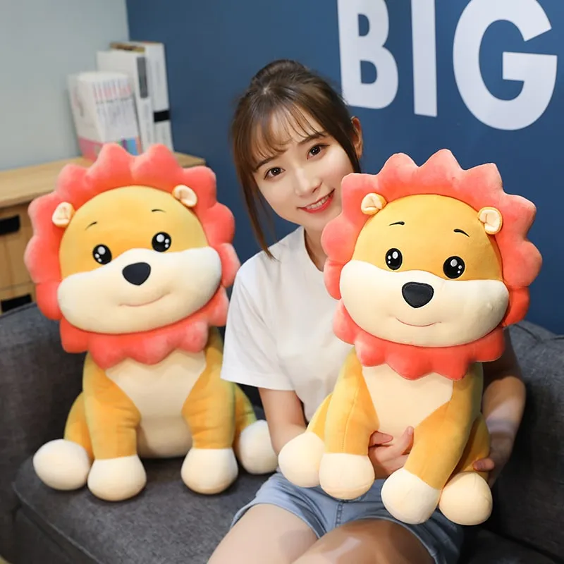 Cute Sun Flower Happy Lion Plush Toys