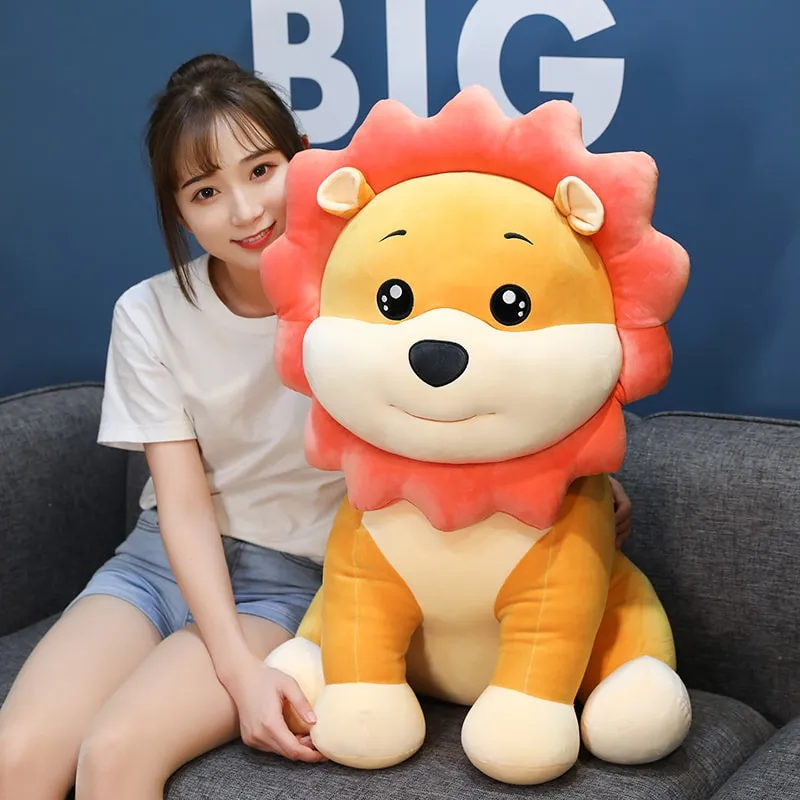 Cute Sun Flower Happy Lion Plush Toys