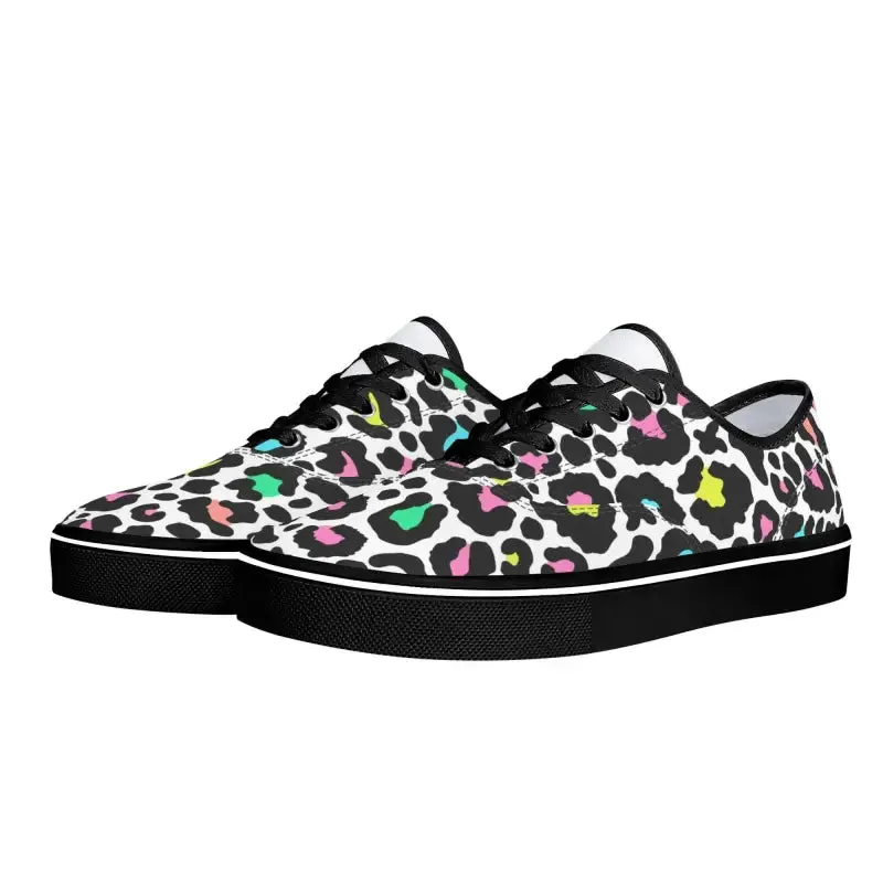 Dance Like a Ladybug in Colorful Cheetah Print Sneakers
