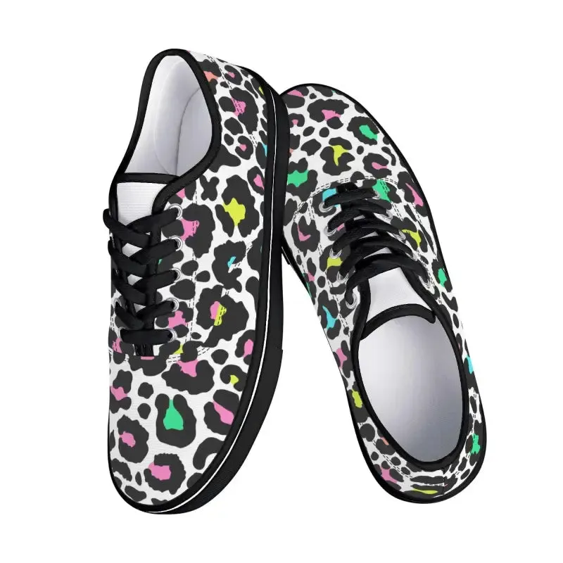 Dance Like a Ladybug in Colorful Cheetah Print Sneakers