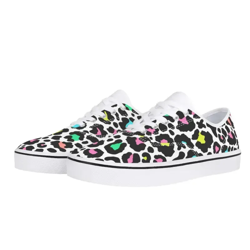 Dance Like a Ladybug in Colorful Cheetah Print Sneakers