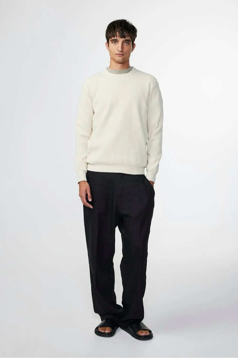 Danny Lightweight Sweater - Ecru