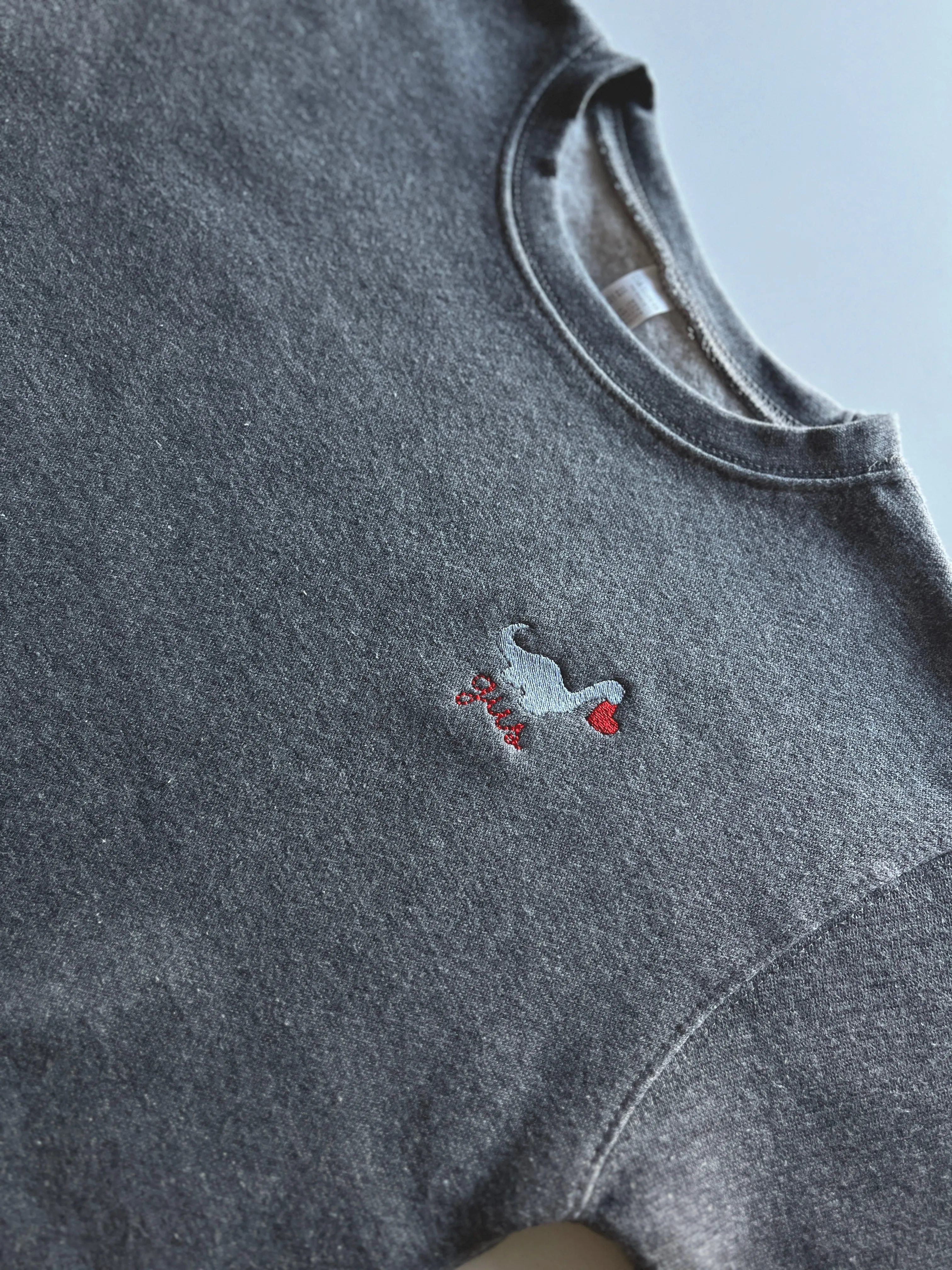 Dino Heart Baby   Little Kid Classic Crewneck