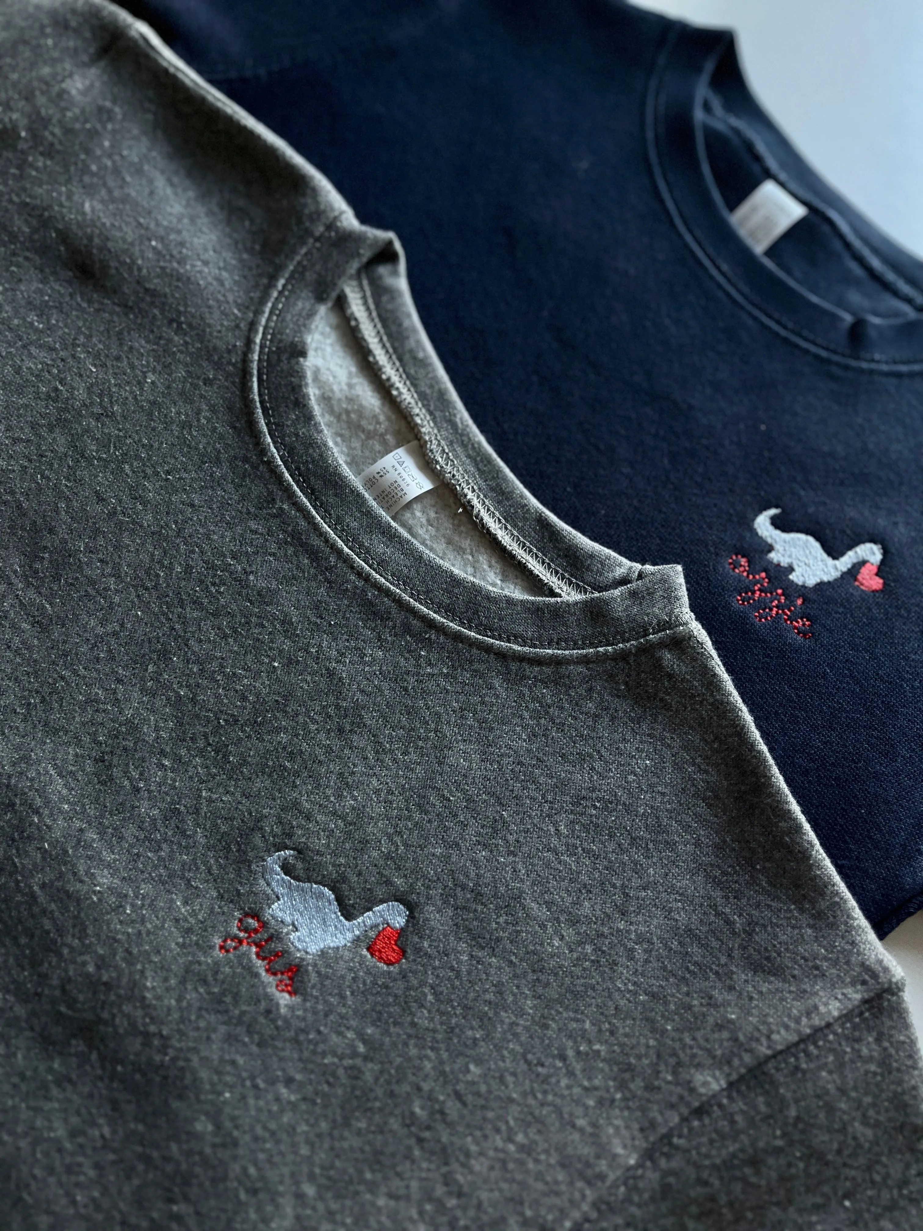 Dino Heart Baby   Little Kid Classic Crewneck