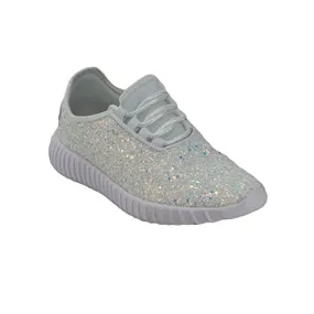 Forever Link Remy-18 Grey Lace Up Knit Low Top Breathable Sneakers