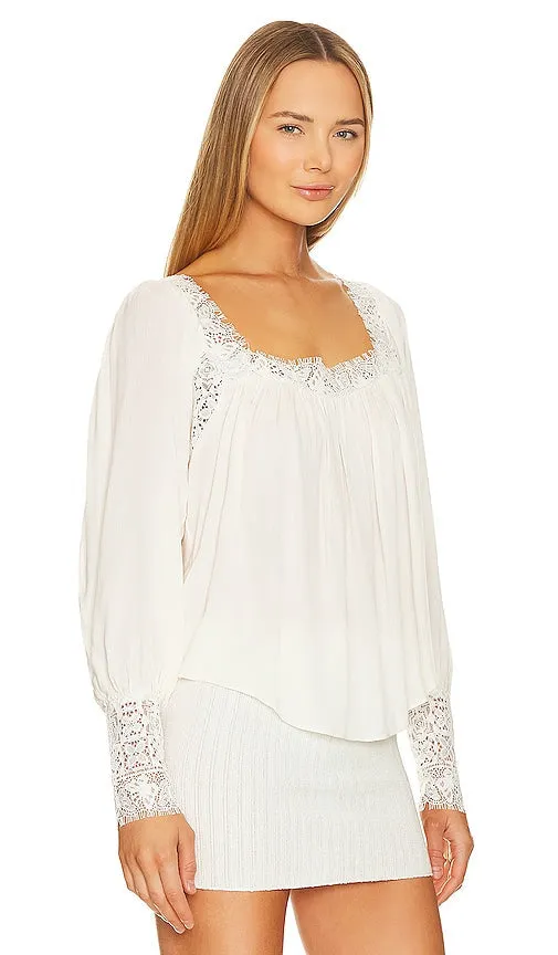 Free People Flutter By Top In Ivory in Ivory