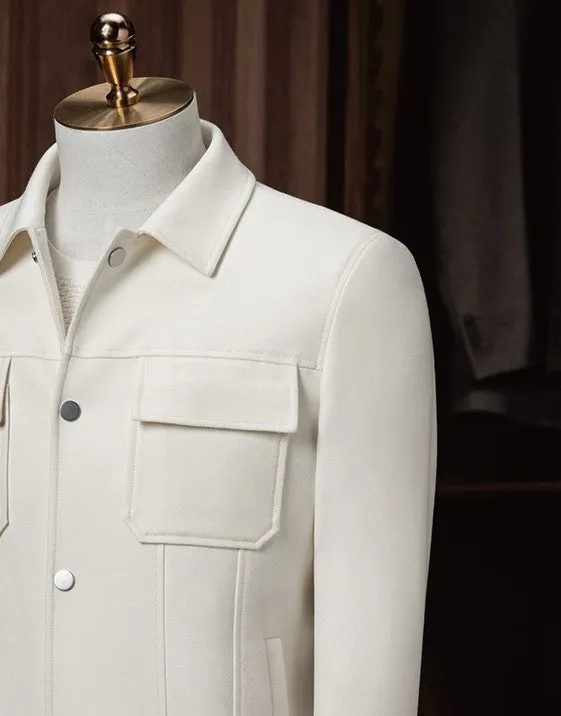 Ivory Field Jacket & Ivory Tailored Trousers