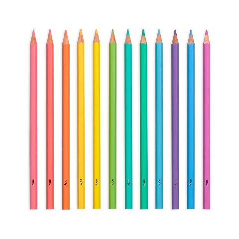 Ooly Pastel Hues Colored Pencils, 12 Pack