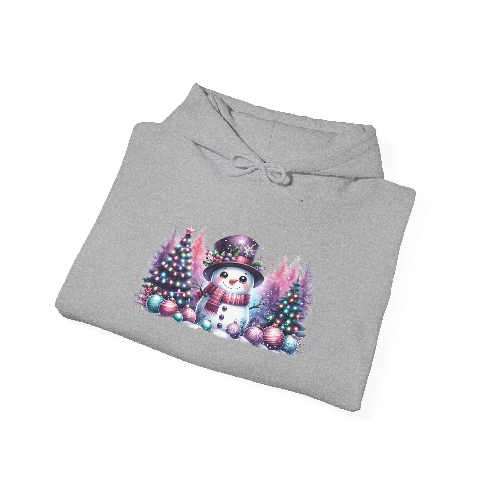 Pastel Snowman Unisex Heavy Blend™ Hooded Sweatshirt