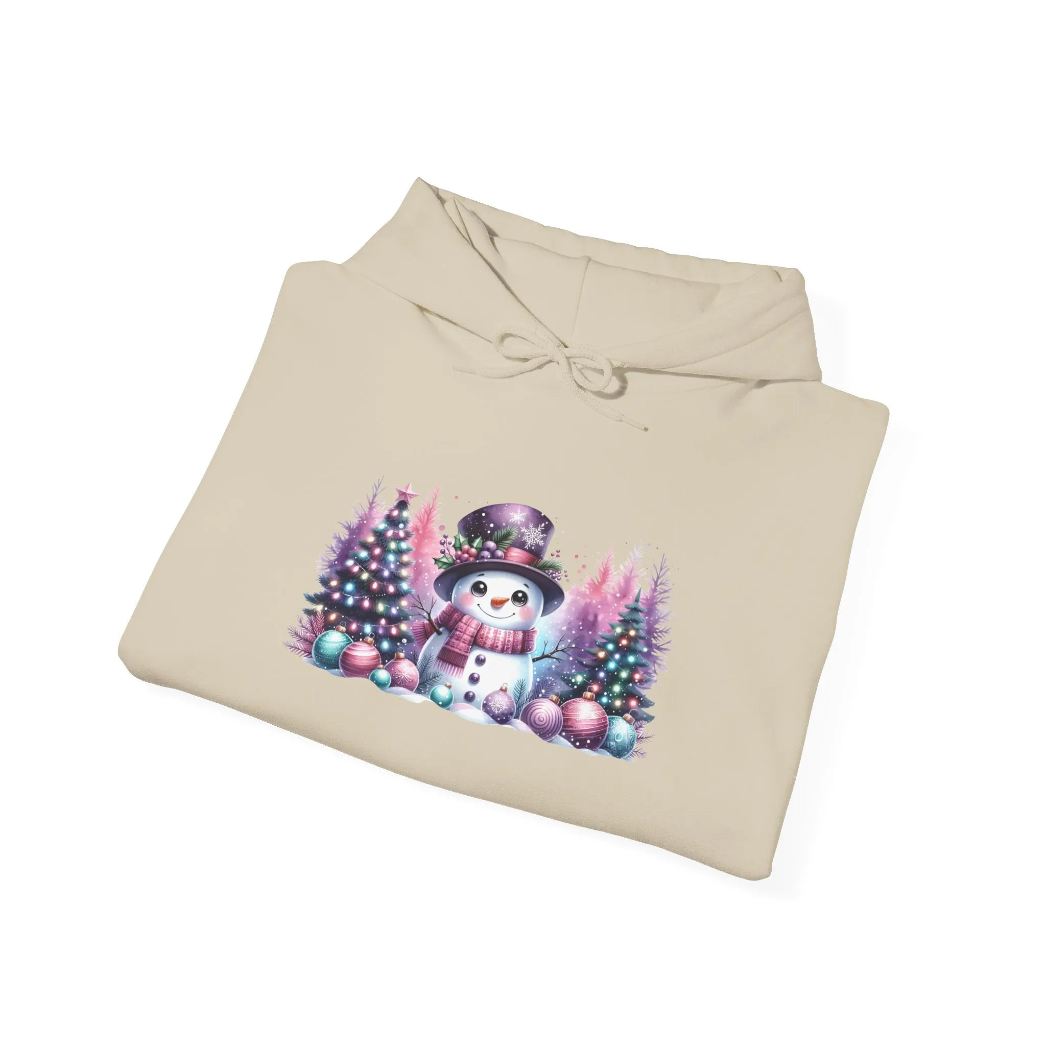 Pastel Snowman Unisex Heavy Blend™ Hooded Sweatshirt