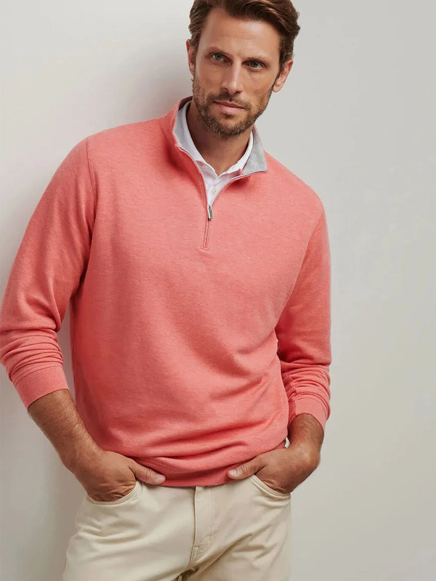 Peter Millar Crown Comfort Pullover in Geranium