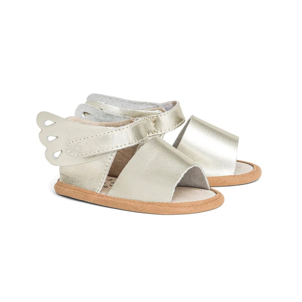 Pretty Brave Gold Butterfly Sandals