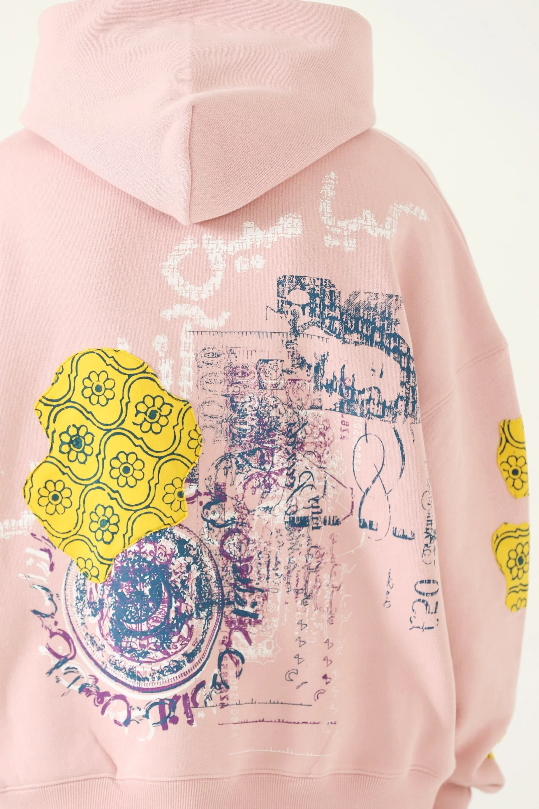 "AZAAD" BLOCKPRINT PATCHWORK HOODIE
