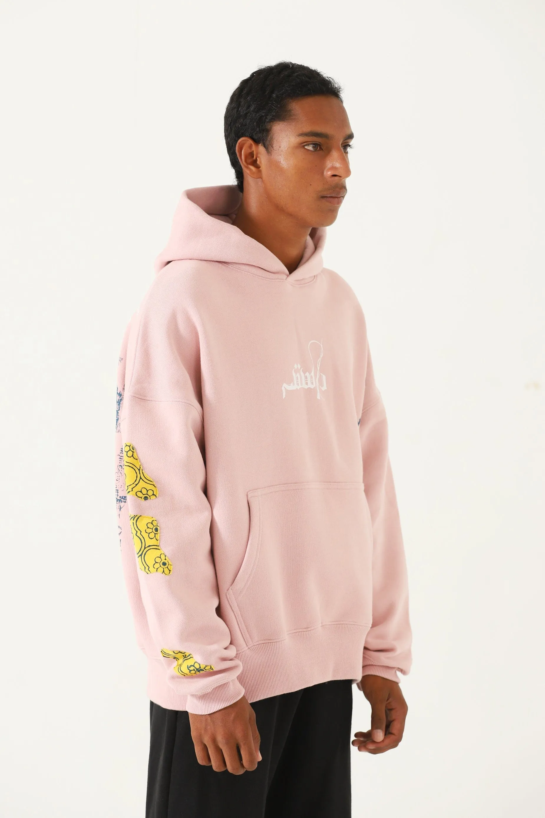 "AZAAD" BLOCKPRINT PATCHWORK HOODIE