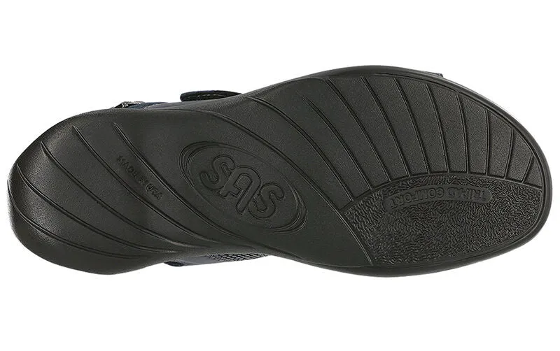 SAS Nudu Leather Sandal - Navy