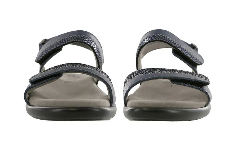 SAS Nudu Leather Sandal - Navy
