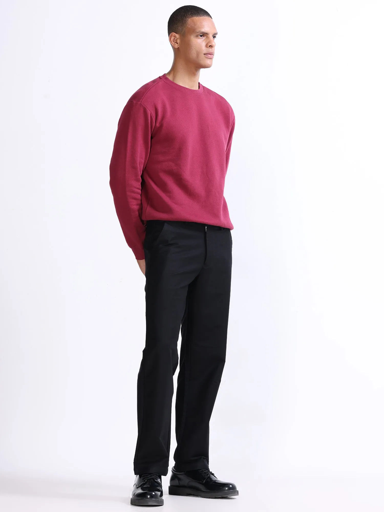 Soft Modal Black Relaxed Pant