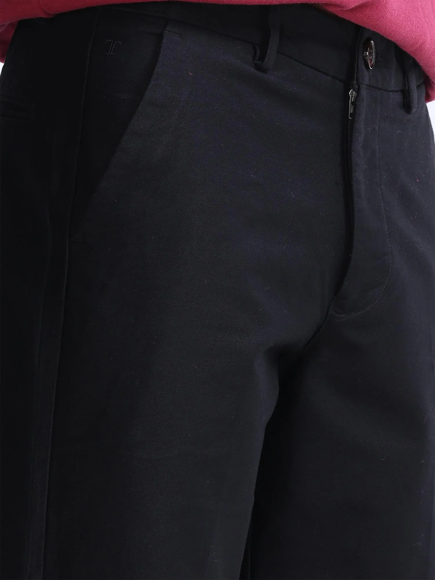 Soft Modal Black Relaxed Pant