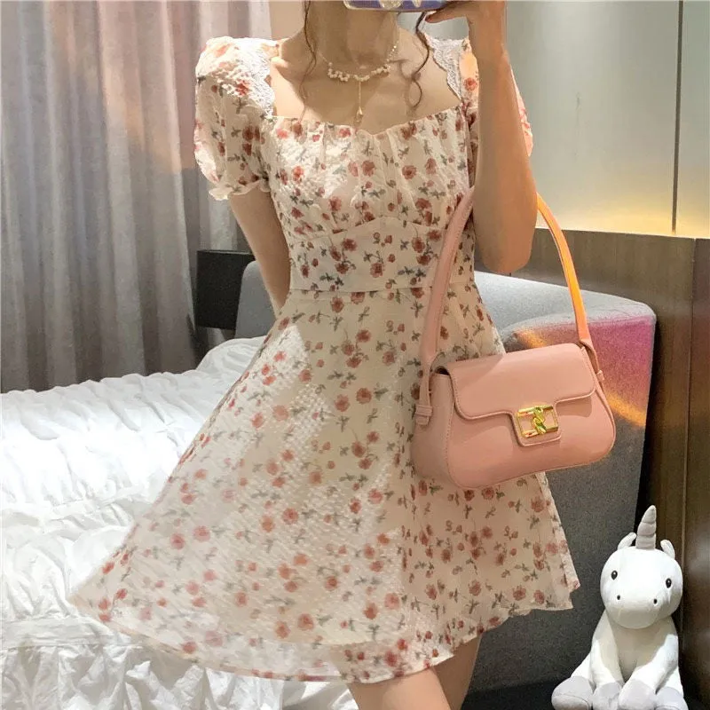 Summer Backless Floral Dress