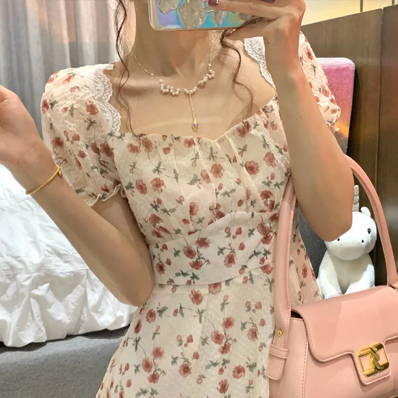 Summer Backless Floral Dress