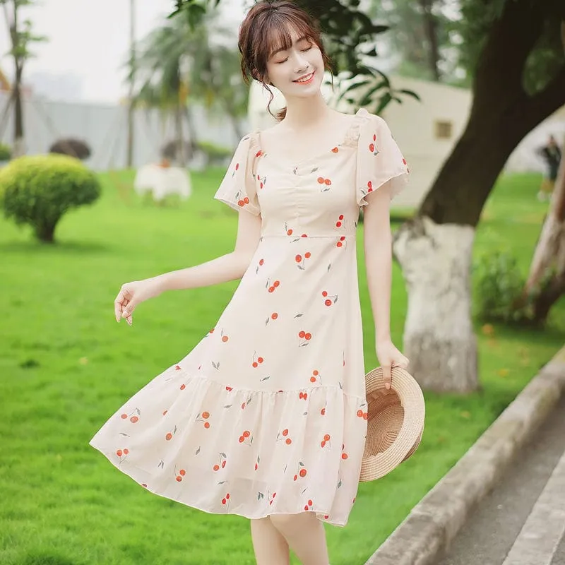 Summer Girl V-neck Lace Fairy Dress