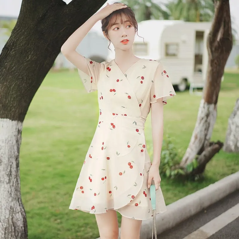 Summer Girl V-neck Lace Fairy Dress