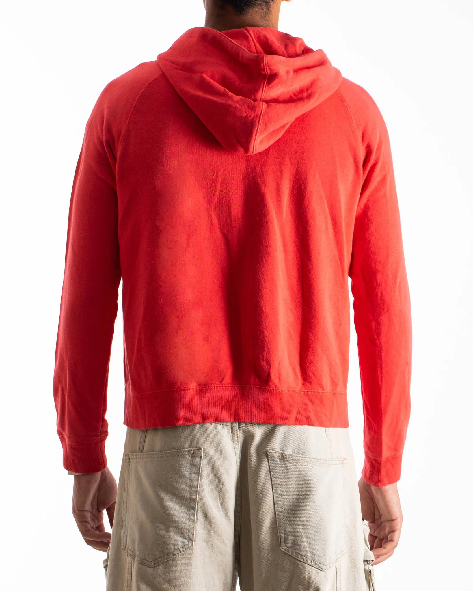 Vintage Nike Logo Zip-up Hoodie Red