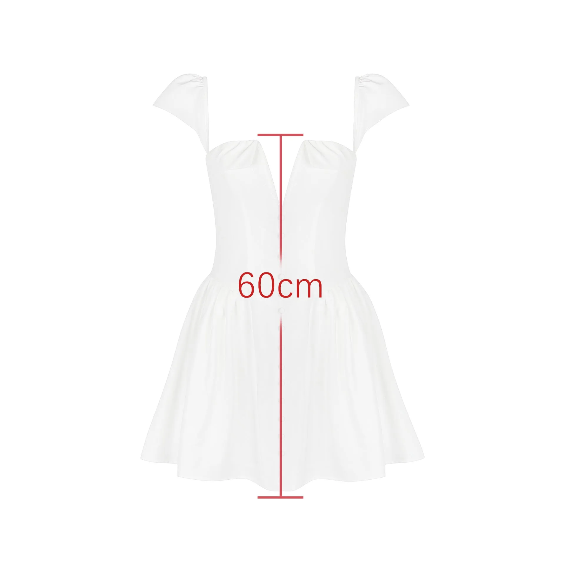Wenkouban White Sexy Party Dresses 2025 New Arrivals V Neck Cape Sleeve Dress Mini Casual Birthday Fluffy Skirt Dress-nye outfits