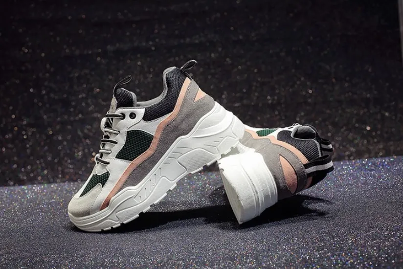 Women's Breathable Comfortable Casual Platform Sneakers