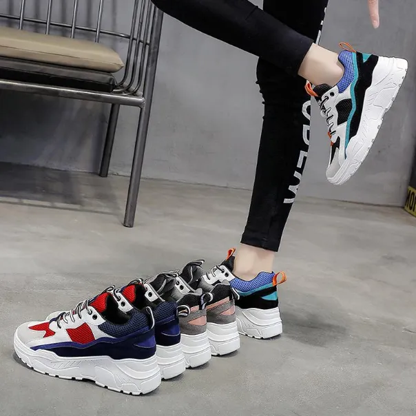 Women's Breathable Comfortable Casual Platform Sneakers