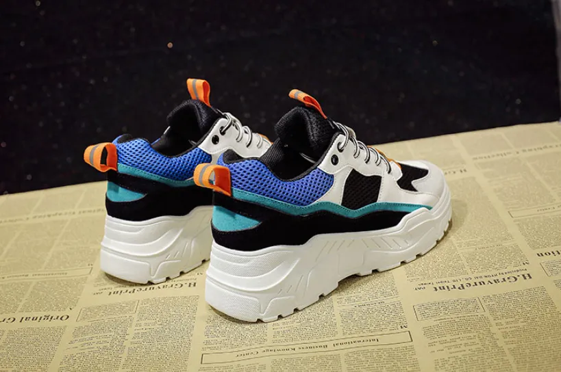 Women's Breathable Comfortable Casual Platform Sneakers